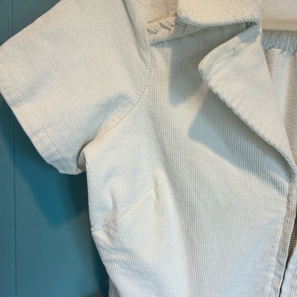 Show Me Your MuMu Cream Zip-Front Mini Dress with Belt - Picture 6 of 10